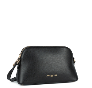Sac demi lune Lancaster zippé S Sierra Jia 538-005-NOIR, couleur noir, vue de profil