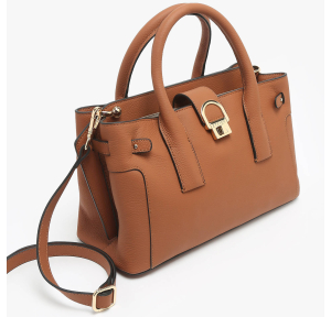 Petit sac porté main S Etrier Équestre cuir EEQT142S 709111 Camel côté