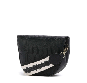 Sac porté bandoulière Valentino Bags à rabat Pansy VBS8PG09 001, couleur noir, vue de dos