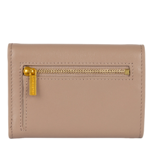 Portefeuille à rabat Lancaster avec pression Donna Grace 131-060-GALET, couleur galet, vue de dos