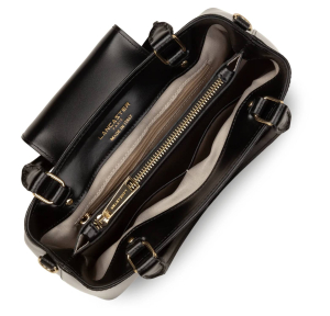 Sac à main Lancaster M en cuir Suave Evenly 480-029-NOIR intérieur