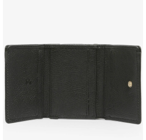 Porte-monnaie Etrier cuir grainé Tradition ETRA095S 709028 couleur Noir ouvert