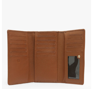 Portefeuille Etrier M en cuir Tradition  ETRA095M 709111 couleur camel, intérieur