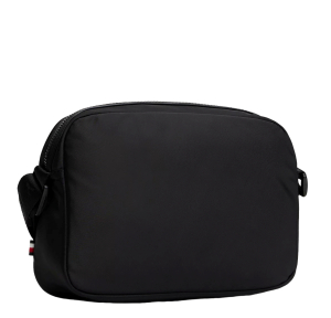 Petit sac bandoulière Tommy Hilfiger à logo en métal AM13187 BDS, couleur noir, vue de dos