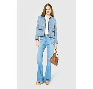 Sac seau Gerard Darel en cuir Le Mini Romy DBS34A4241502 Tan (Marron cognac) porté