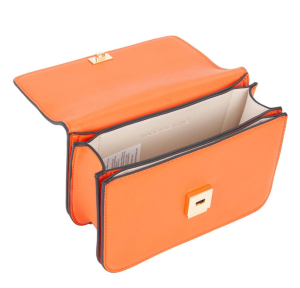 Sac bandoulière Valentino en cuir Flap Re Flap VBS8ZT11 048 couleur Orange vue ouvert