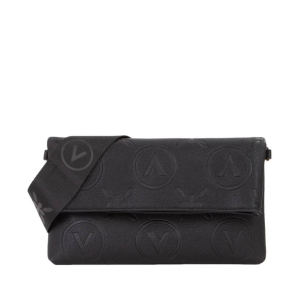Pochette Valentino Bags imprimé logo Samba Re VBS8ZG17 001 couleur Noir vue de devant