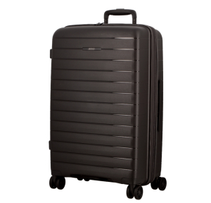 Valise 4 roues Jump Striper Rigides  STR28EBEN, couleur Ebène, vue de face