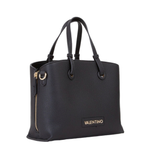 Sac à main Valentino Bags effet grainé Sallie Re VBS8UJ04001 couleur Noir vue de profil