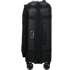 Valise cabine 4 roues Samsonite rigide 1546911041 couleur noir, vue de côté