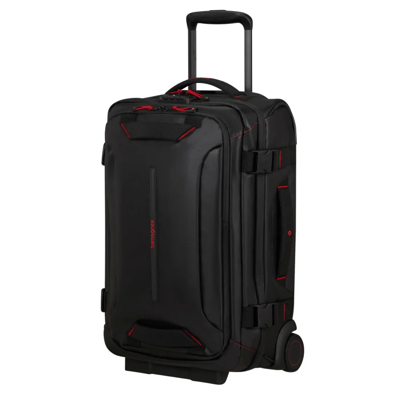 Sac de voyage Samsonite à roues double Ecodiver 140881-1041 noir vue de profil Sac de voyage Samsonite à roues double Ecodiver 140881-1041 noir vue de profil