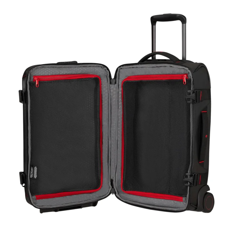 Sac de voyage Samsonite à roues double Ecodiver 140881-1041 noir vue intérieur Sac de voyage Samsonite à roues double Ecodiver 140881-1041 noir vue intérieur