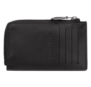 Porte-cartes Longchamp effet lisse Le Pliage Xtra 30048987 001, couleur noir, vue de dos