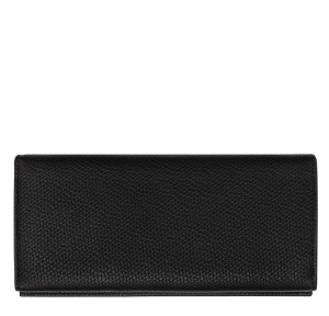 Portefeuille long à rabat Longchamp Le Roseau 30050HFP 001 , couleur noir, vue de dos