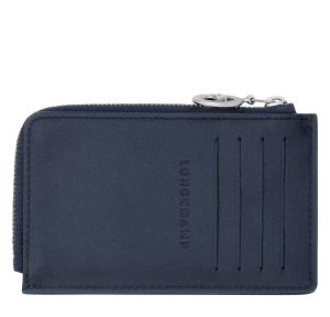 Porte-cartes Longchamp cuir Le Pliage Xtra 30048HGS 006 couleur Marine, vue de dos