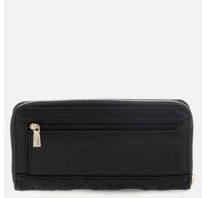 Portefeuille Guess effet matelassé Adelasia SWQL9658146 BLA couleur Noir, vue de dos