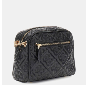 Mini sac à bandoulière Guess Adelasia logo 4G HWQL965814 BLA, couleur noir, vue de dos