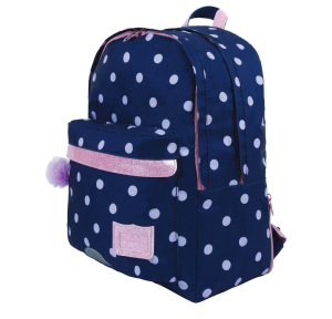 Sac à dos Tann's L Romy 63325, couleur bleu vue de profil