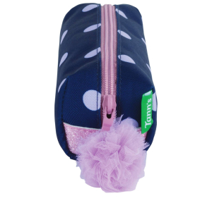 Trousse Tann's simple Romy 11325, couleur bleu , vue de profil