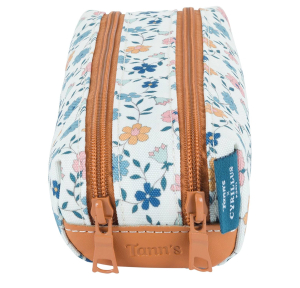 Trousse Tann's double Candice 12203 couleur bleu, vue de face