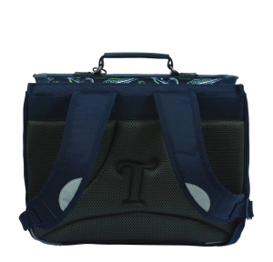 Cartable Tann's 38 cm Ilyes 35142 couleur bleu, vue de dos