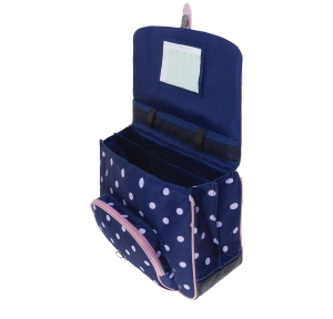 Cartable Tann's 38 cm Romy 38325 couleur bleu, ouvert