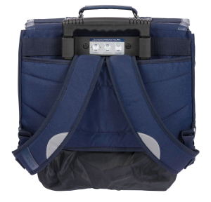 Cartable à roulettes Tann's avec bretelles Lancelot 42143, vue de dos avec bretelles