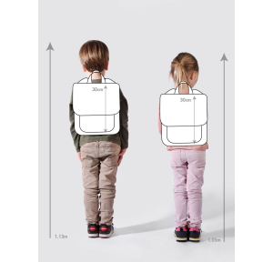 Cartable caméléon 1 compartiment  30 cm Vintage urban VIB-SD30 709224 couleur Mustard Badges, porté mannequin