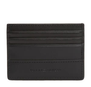 Porte-cartes Tommy Hilfiger en cuir Corporate AM0AM13243 BDS  couleur noir, vue de dos