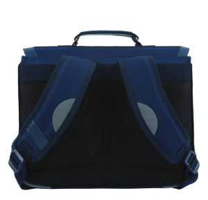 Cartable Tann's 35cm Lancelot 35143 couleur Bleu vue de dos
