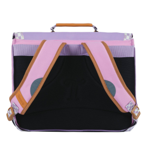 Cartable Tann's 38cm Manon 38161 couleur Rose/Violet, vue de dos