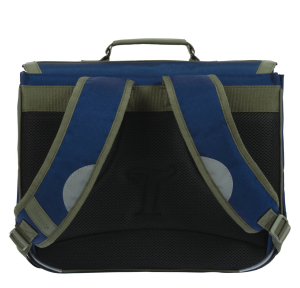 Cartable Tann's 38 cm Marius 44272 couleur Bleu, vue de dos