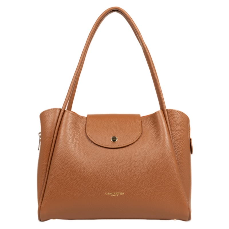 Petit Sac à Main LANCASTER Ida Double - Cuir De Vachette Grainé, Porté Main/épaule/croisé