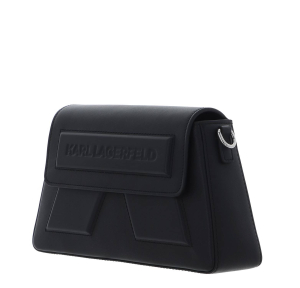 Sac bandoulière Karl Lagerfeld en cuir Ikon/K A1W30155 999, couleur Noir