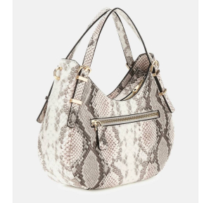 Sac porté épaule Guess effet python Lefia HWKG964405 NAT couleur Animalier, vue de dos