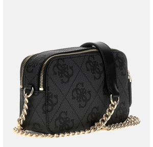 Petit sac bandoulière Guess Noelle HWOS967214 CLO couleur Noir, vue de dos
