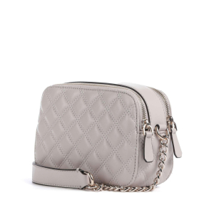 Sac bandoulière Guess effet matelassé Giully HWQG967314 couleur taupe, vue de profil