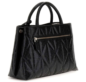 Sac à main Guess imprimé logo Aldina HWGG9663060 BLA, couleur Noir, vue de profil