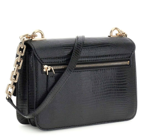 Sac bandoulière Guess à rabat Salinge HWKG9624200 BLA, couleur Noir, vue de profil