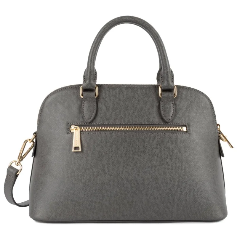 Sac demi lune M Lancaster Sierra Jia grainé 538-004GRIS couleur Gris, vue de dos Sac demi lune M Lancaster Sierra Jia grainé 538-004GRIS couleur Gris, vue de dos