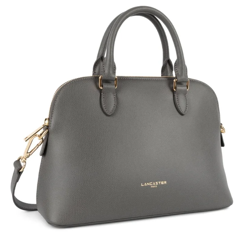 Sac demi lune M Lancaster Sierra Jia grainé 538-004GRIS couleur Gris, vue de profil Sac demi lune M Lancaster Sierra Jia grainé 538-004GRIS couleur Gris, vue de profil