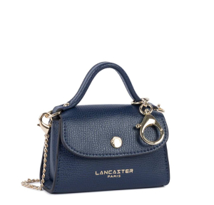 Porte-monnaie Lancaster effet grainé Sierra PM 138-010 BL/FO, couleur Bleu foncé, vue de profil