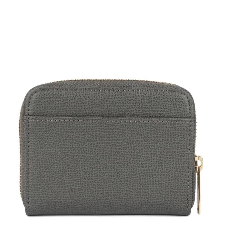 Portefeuille Lancaster effet grainé Sierra PM 138-013 GRIS, couleur Gris, vue de dos Portefeuille Lancaster effet grainé Sierra PM 138-013 GRIS, couleur Gris, vue de dos