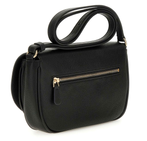 Sac bandoulière Guess effet grainé Calebra Convertible HWBG9536210 BLA couleur noir, vue de dos