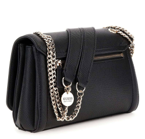 Sac à bandoulière Guess effet grainé Noelle HWZG9672210 BLA, couleur Noir, vue de profil