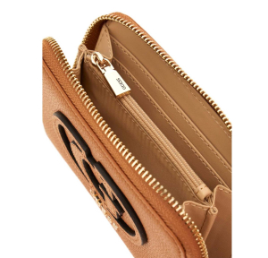 Portefeuille Guess effet grainé Calebra SLG SWBG9536140COG, couleur Cognac, ouvert