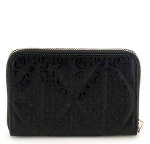 Portefeuille Guess imprimé logo Aldina SLG SWGG9663140 BLA, couleur Noir, vue de dos