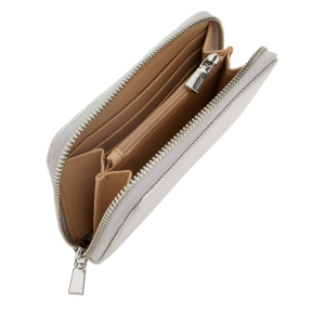 Portefeuille Guess effet grainé Rosalba SLG SWMY9657140 SIL, couleur Argent, ouvert