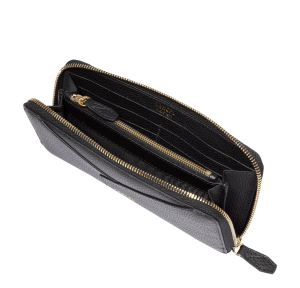 Portefeuille Lancel long Enveloppe de Lancel A13711 10 couleur noir, ouvert