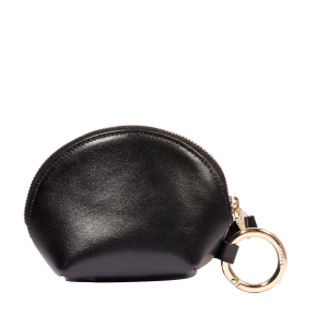 Porte-monnaie Lancel en cuir lisse Origami A13859 JZ couleur noir/noir, vue de dos